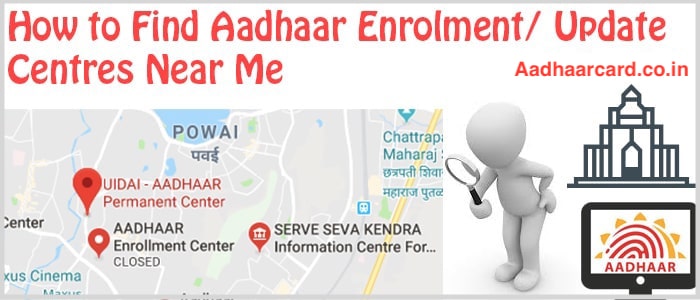 Aadhaar Enrolment Centres and Aadhaar Update Centres