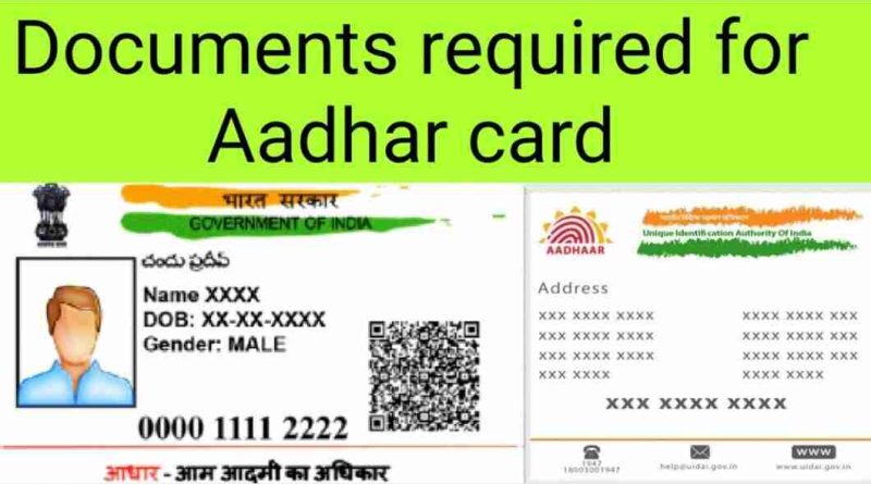 Documents Required for Aadhaar Card: Download or View Complete List Documents Required for Aadhaar Card: Download or View Complete List